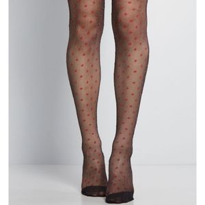 *NWT* ModCloth Polka Dot Opportunity Tights